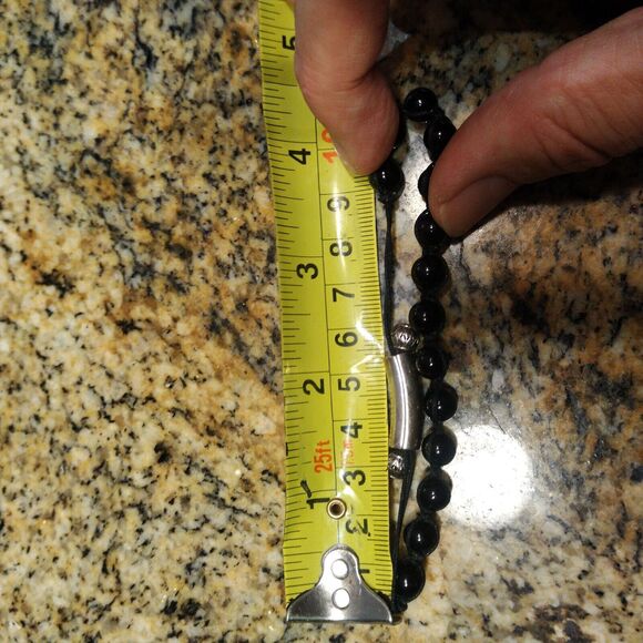 Oliver Smith BOHO Sterling Silver Pull Through Bracelet With Black Onyx SMALL - Picture 8 of 8